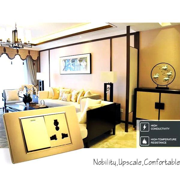 Multi frakcija rasvjeta Električni zidni prekidač i utičnica velika ploča